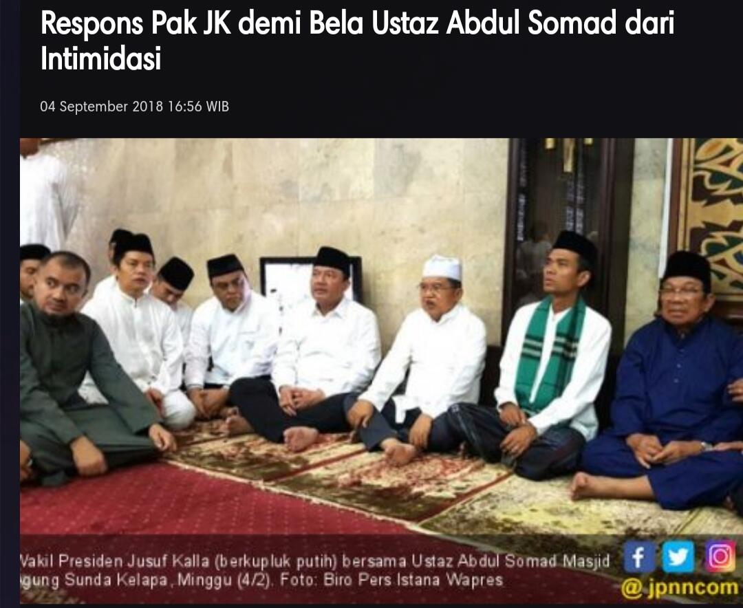 Menohok! Ini Alasan Ustad Somad Ogah Lapor Polisi