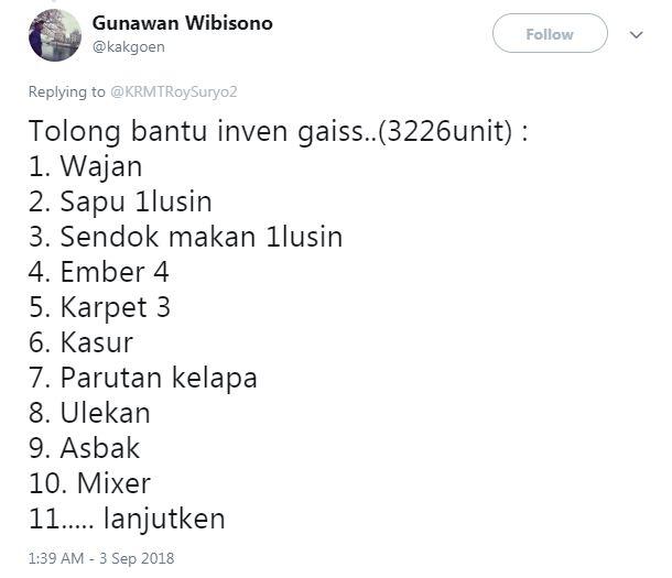 Inilah daftar barang milik negara yang diduga dibawa Roy Suryo