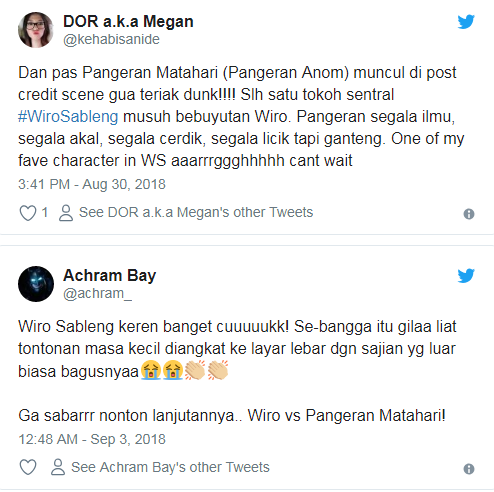 Khas Marvel banget ! Mengungkap adegan post credit Wiro Sableng