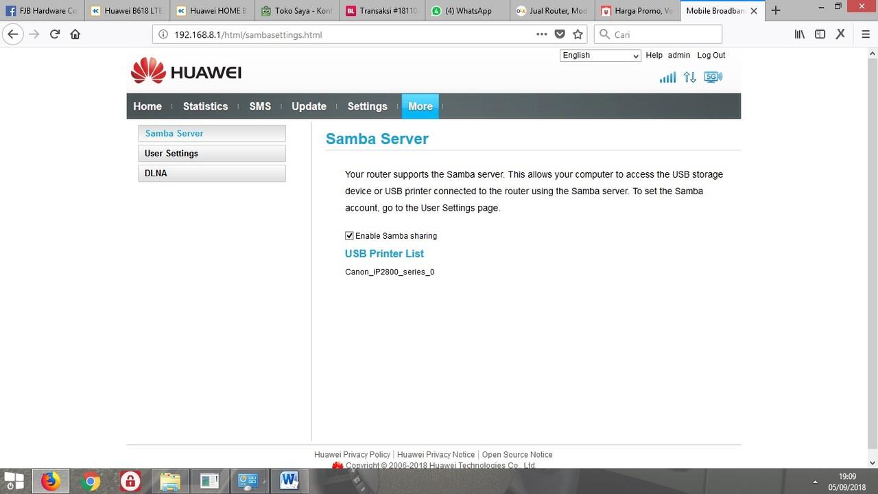 &#91;REVIEW&#93; Huawei B618 LTE Cat11 WiFi 2.4, 5GHz Router Premium Spesifikasi Maksimum