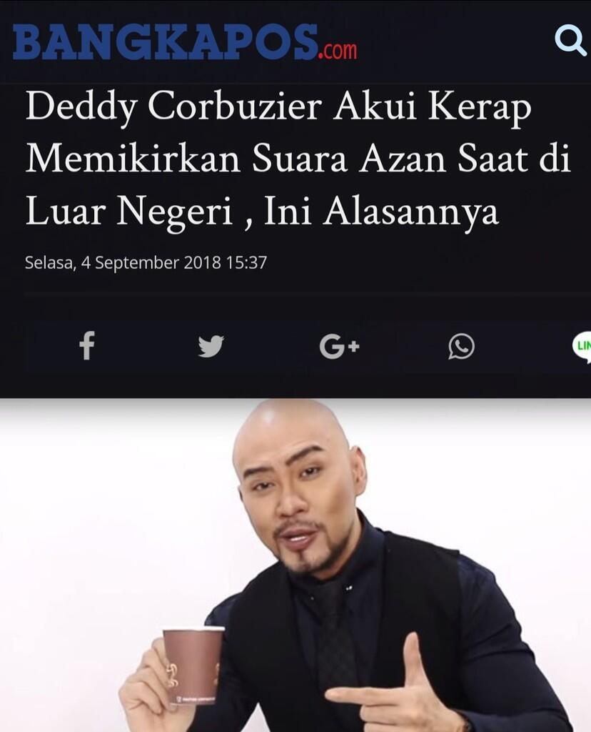 Tak Terima Suara Azan Dibatasi, Deddy Corbuzier Bereaksi Seperti ini !