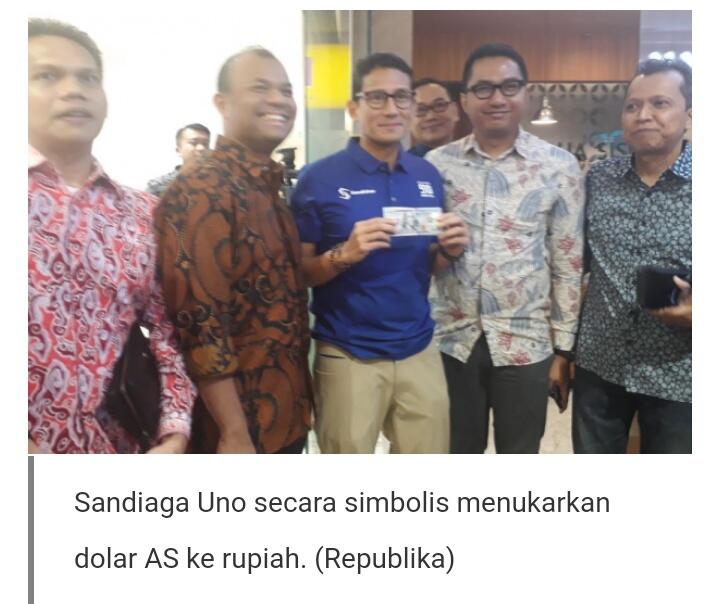 Sekjen PSI: Tukarkan Dolar ke Rupiah Untungkan Sandiaga