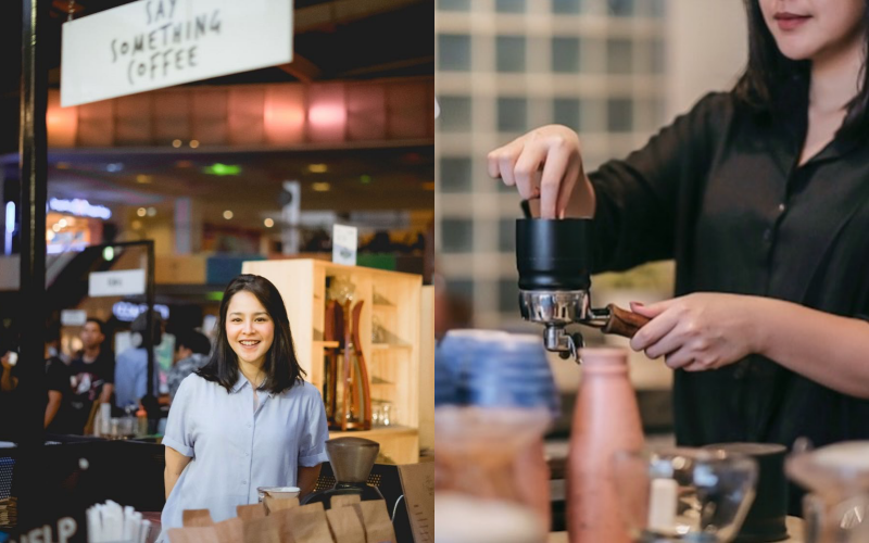 Cantik dan Jago Meracik Kopi, Barista Ini Siap Bikin Pelanggan Rela Antre Lama