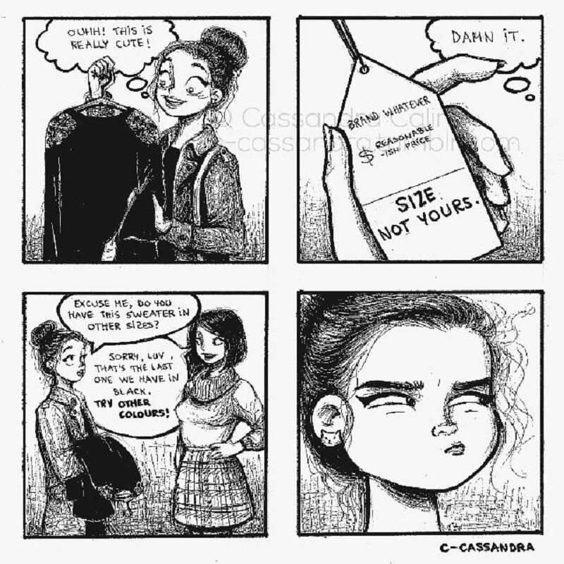 22 Ilustrasi Kocak Kebiasaan Cewek yang Gak Bisa Dipahami Cowok