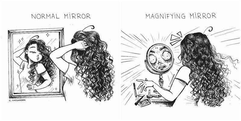 22 Ilustrasi Kocak Kebiasaan Cewek yang Gak Bisa Dipahami Cowok