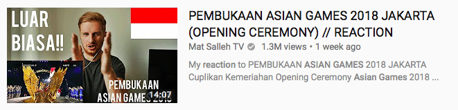 Jangan Kegeeran Dulu Deh Kalau Mendadak Banyak Bule Bikin Video Reaksi Asian Games