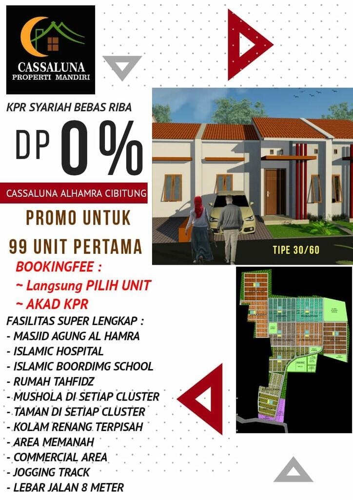 rumah murah CASSALUNA Al Hamra Cibitung perumahan syariah