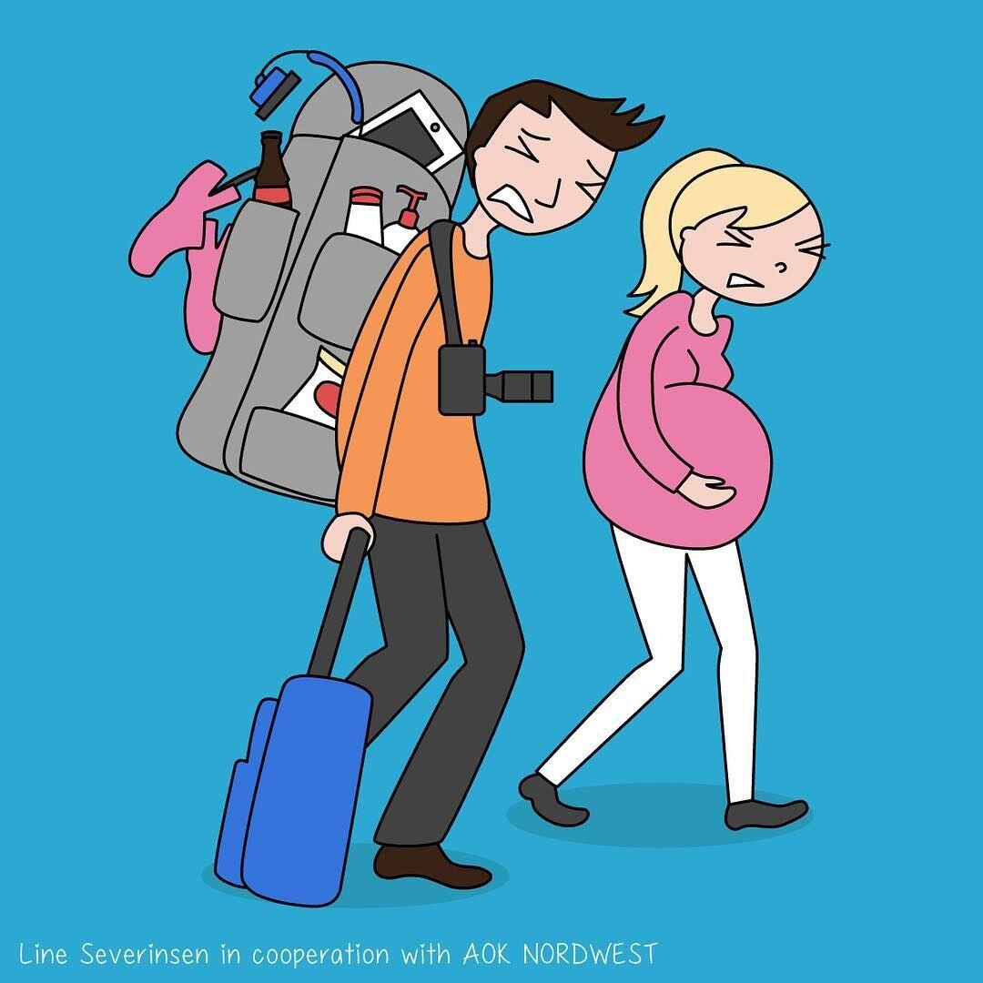 14 Ilustrasi Kocak yang Gambarkan Suka Duka Masa Kehamilan