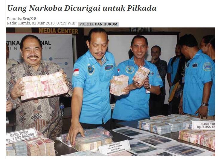 Mencegah Masuknya DANA Bandar Narkoba ke Kancah Politik ...
