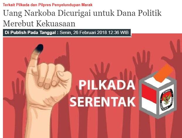 Mencegah Masuknya DANA Bandar Narkoba ke Kancah Politik ...