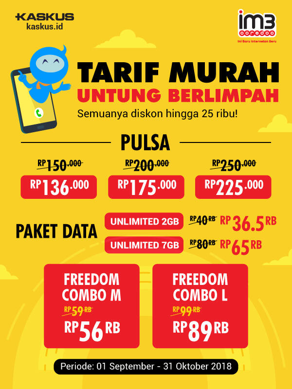 Promo Murah Pulsa dan Paket Data dari Indosat Ooredoo