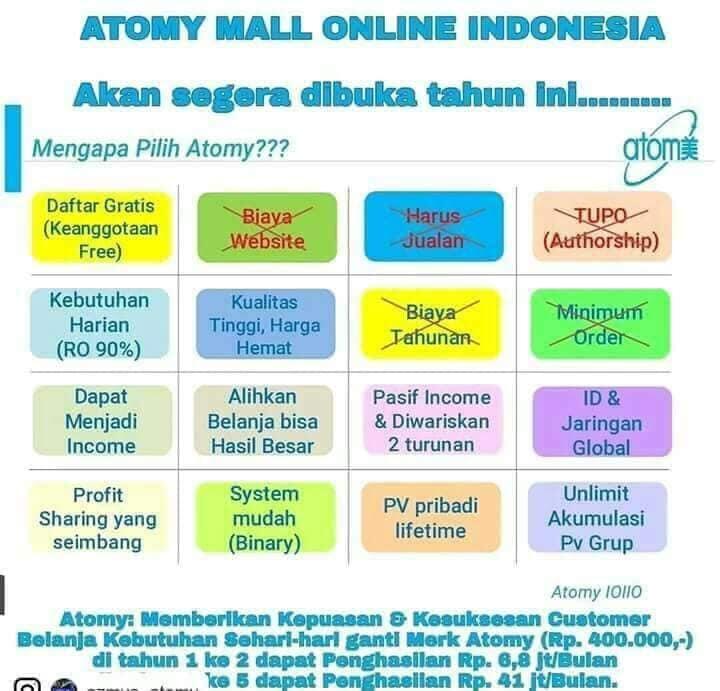 BISNIS ONLINE ATOMY ,KOREAN MALL