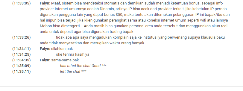 WD FBS Ditolak