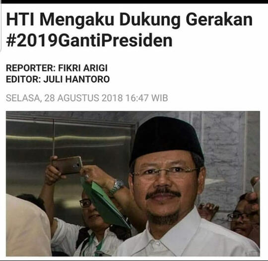 Sepertinya Pendukung Khilafah Menjiplak Pola di Suriah