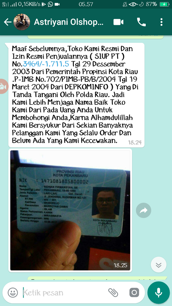 Penipuan di IG @toko_ridwan58 , @toko_ridwanfirmansyah88, dan masih banyak akun palsu