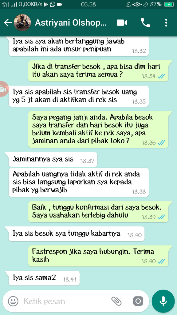 Penipuan di IG @toko_ridwan58 , @toko_ridwanfirmansyah88, dan masih banyak akun palsu