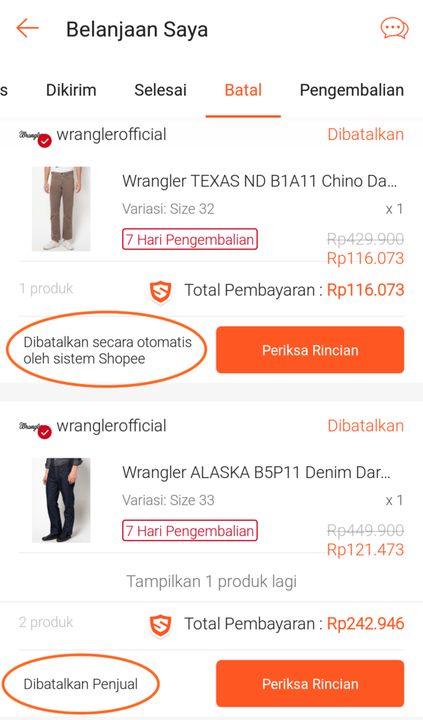 (Pengalaman) Belanja di Wrangler Official Shop Mengecewakan