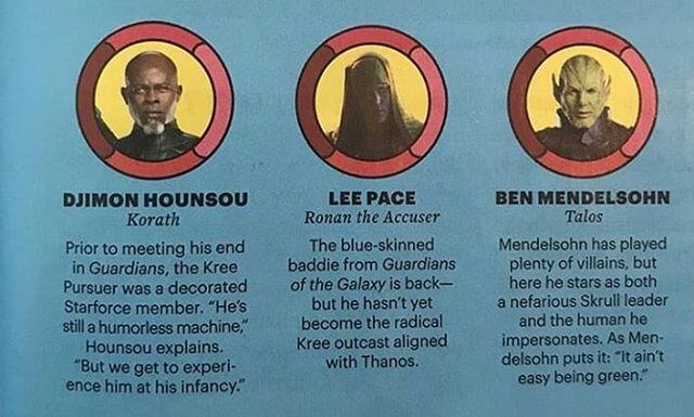 Deskripsi Para Karakter Di Film Captain Marvel