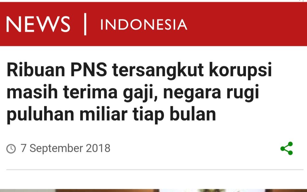 Hasil Survei: Kalangan PNS Tidak Memilih Jokowi