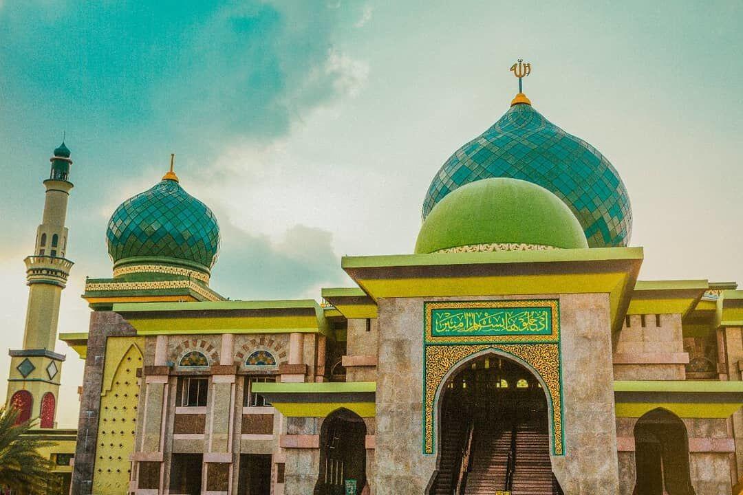 9 Potret Kemegahan Masjid Agung An Nur, Taj Mahalnya Provinsi Riau