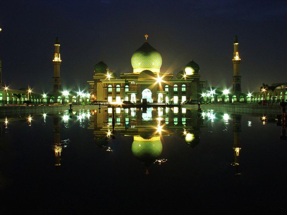 9 Potret Kemegahan Masjid Agung An Nur, Taj Mahalnya Provinsi Riau