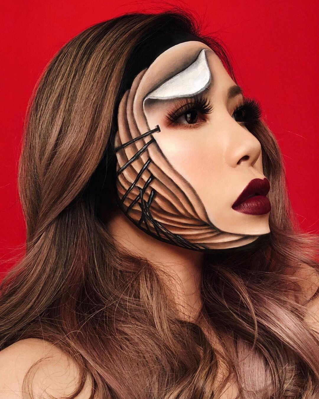 22 Potret Kreativitas Mimi Choi, MUA yang Jago Bikin Ilusi Optik