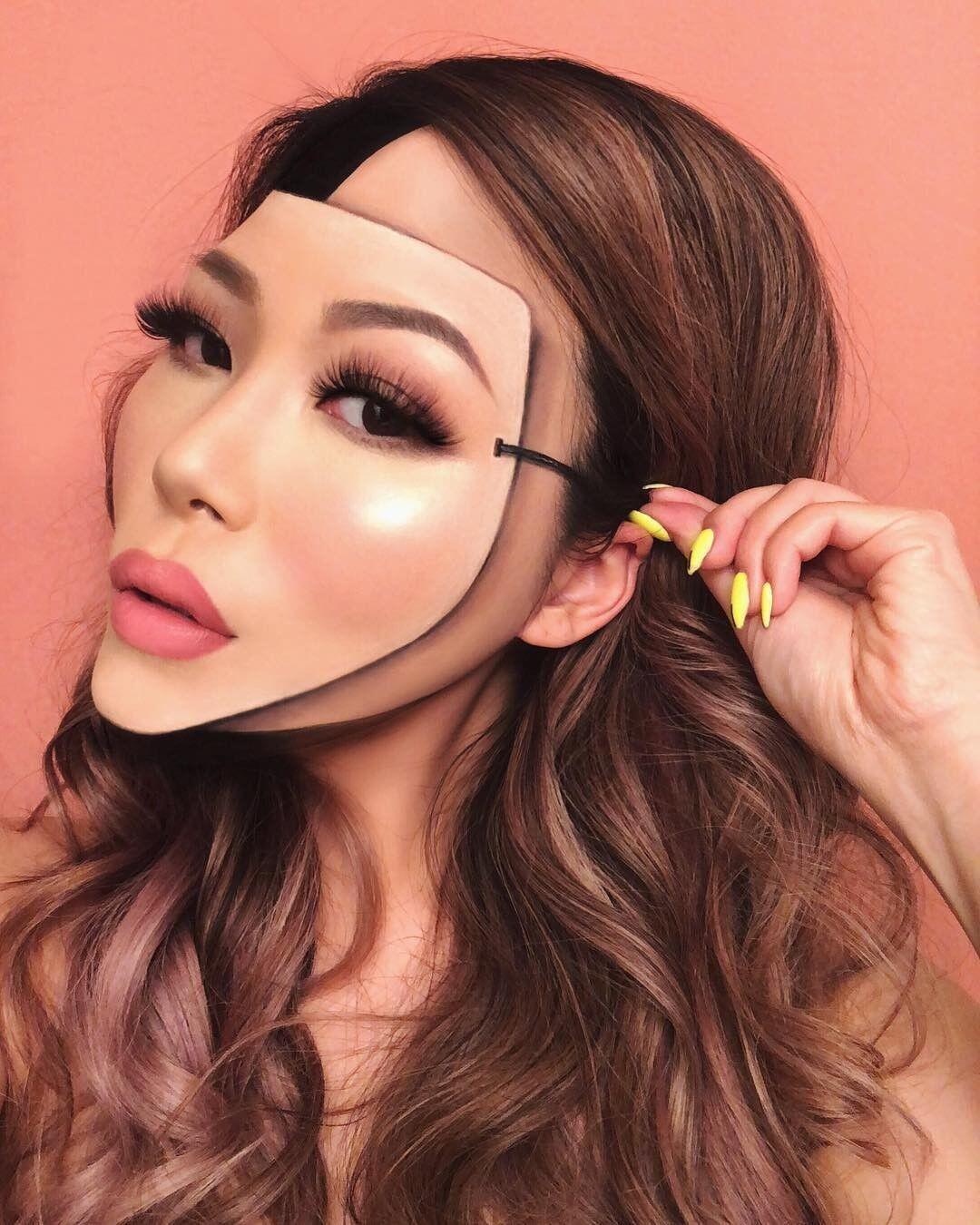 22 Potret Kreativitas Mimi Choi, MUA yang Jago Bikin Ilusi Optik