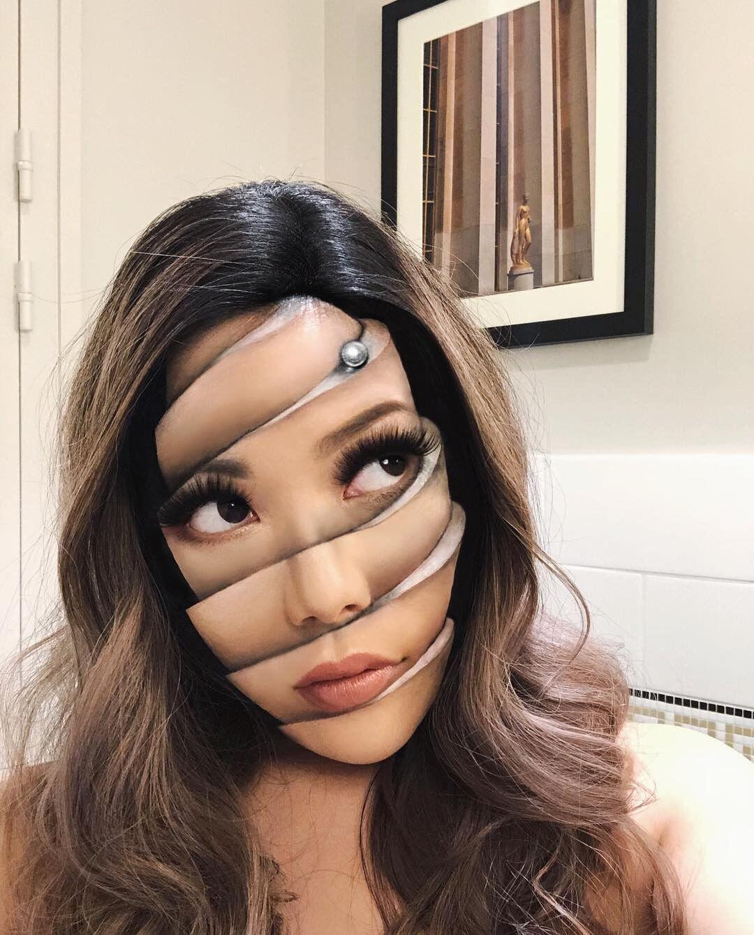 22 Potret Kreativitas Mimi Choi, MUA yang Jago Bikin Ilusi Optik