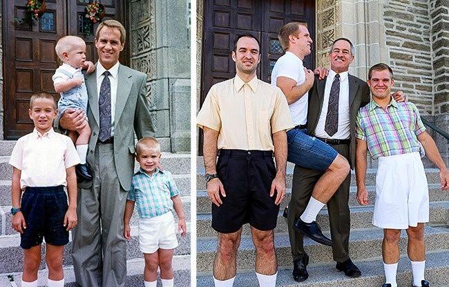 10 Gambar Lucu dan Kreatif Hasil Buat Ulang Foto Masa Kecil