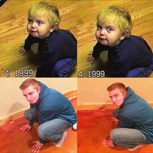 10 Gambar Lucu dan Kreatif Hasil Buat Ulang Foto Masa Kecil