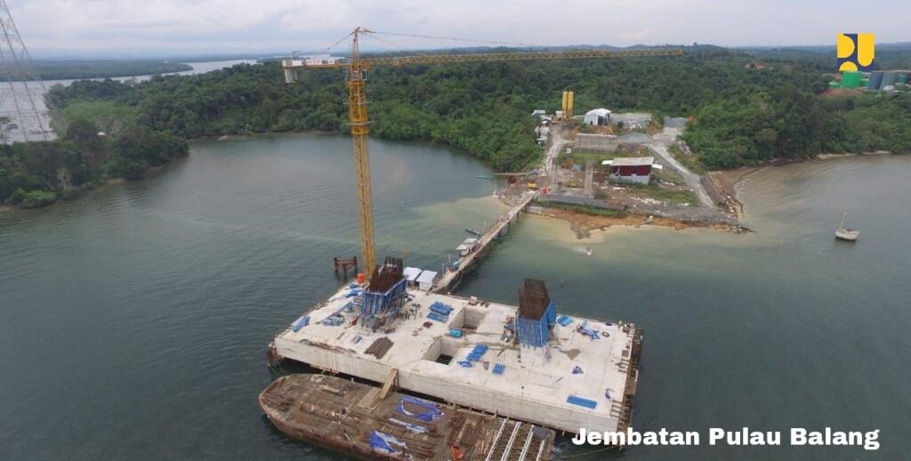 Pembangunan Jembatan Pulau Balang Capai 58 Persen