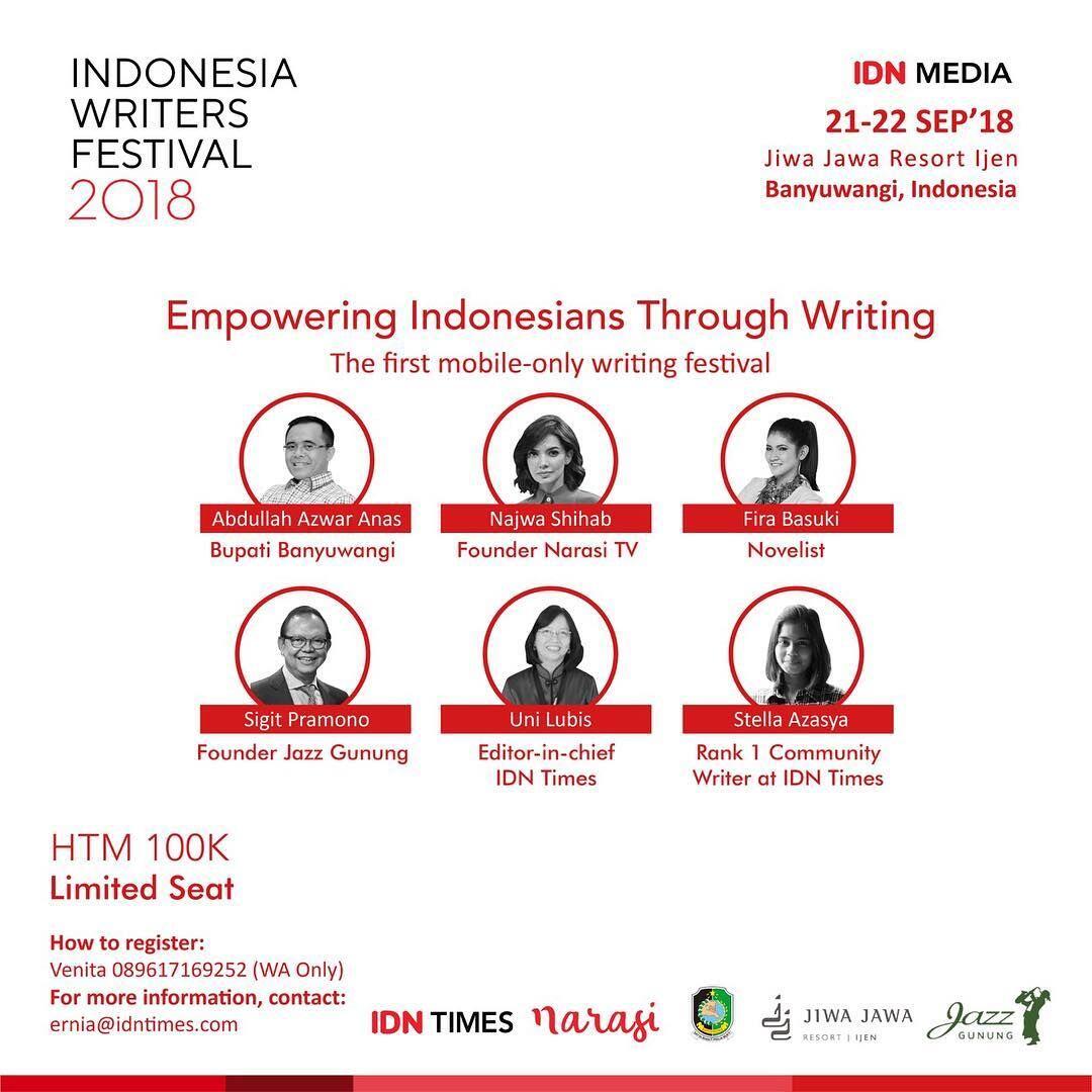 Najwa Shihab Ikut Berbagi Ilmu di Indonesia Writers Festival 2018