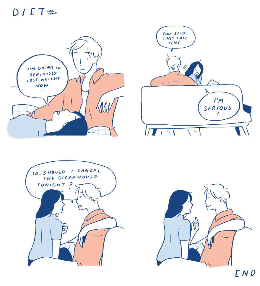 19 Komik Mini yang Menggambarkan Tulusnya Kisah Cinta, Bikin Baper!