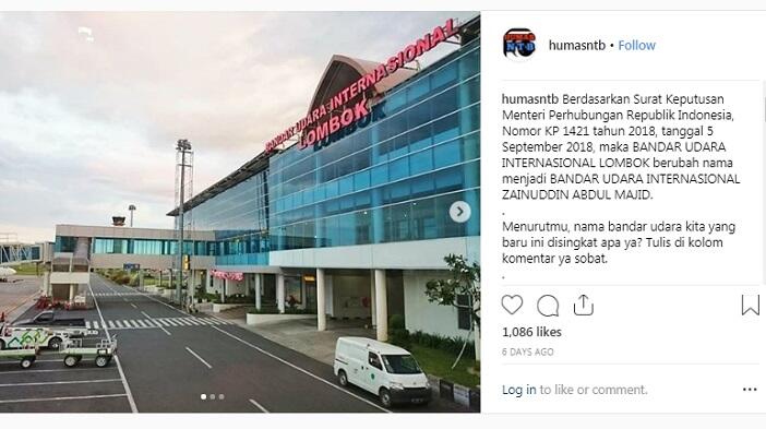 Bandara Lombok Ganti Nama, Ada Dugaan Modus Jokowi Copot Prasasti SBY