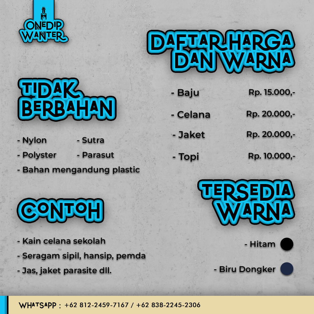 Celup Pakaian Bandung