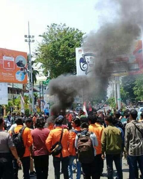 Unjuk Rasa Hingga Petang, Ini Tuntutan Mahasiswa HMI Cabang Gowa Raya