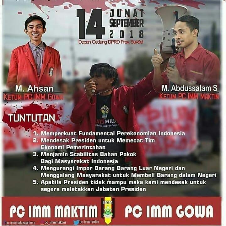 Rupiah Terus Melemah, Hari Ini Aktivis KAMMI Akan Kepung Istana