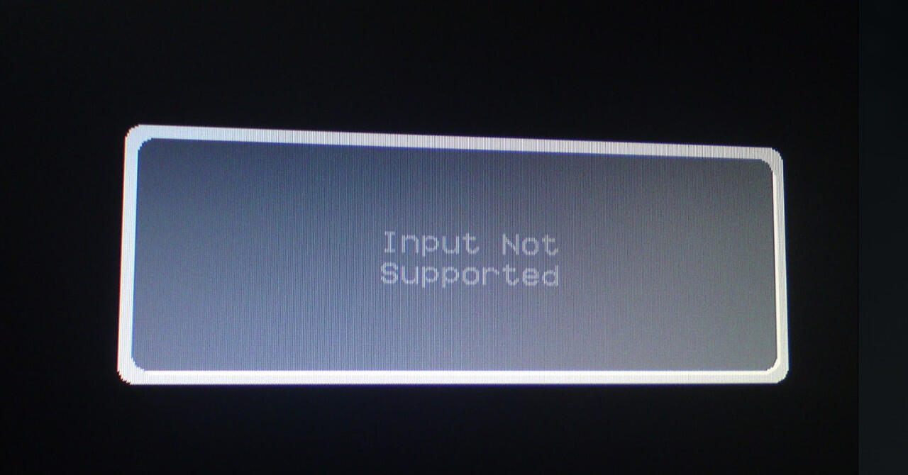 Help Me &quot;Input Not Supported&quot;