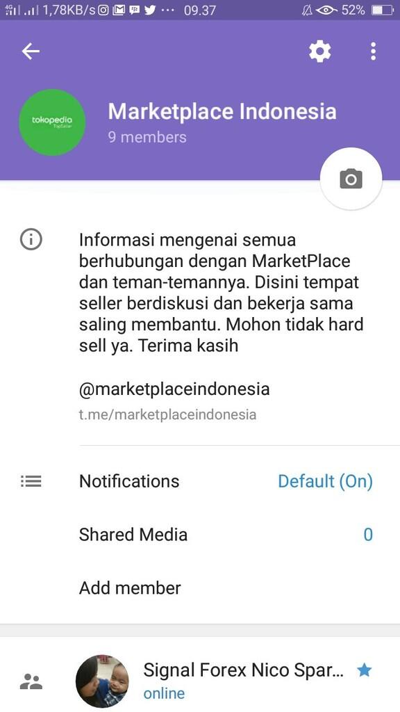 Group Telergam Marketplace informasi terbaru mengenai marketplace 