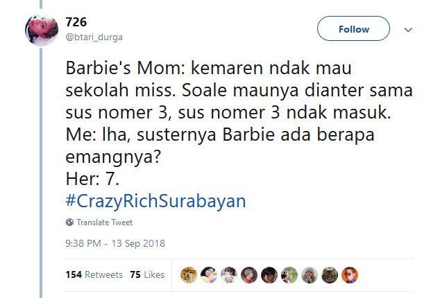 Crazy Rich Asian Sukses, Muncul 9 Cuitan Kocak Crazy Rich Surabayan
