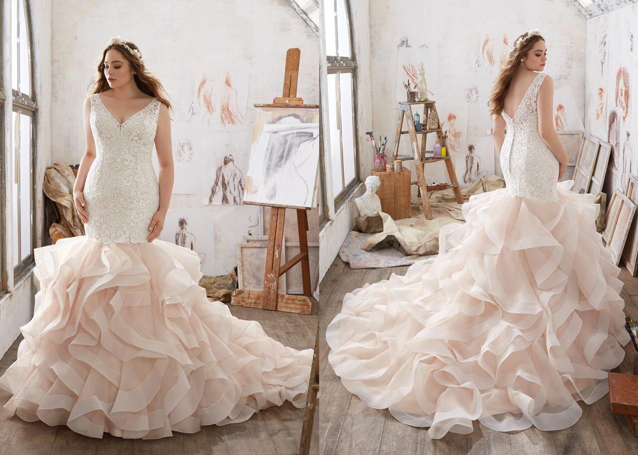 10 Inspirasi Wedding Dress Anggun untuk Cewek Bertubuh Plus, Menawan!