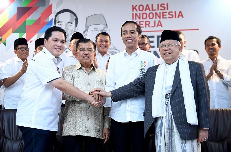 Jokowi-Ma’ruf Sudah Bentuk Tim Kampanye Daerah di 24 Provinsi