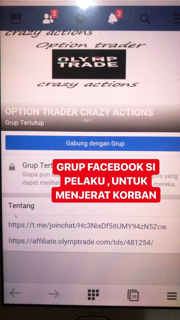 PENIPUAN BERKEDOK BROKER FOREX & OLYMPTRADE