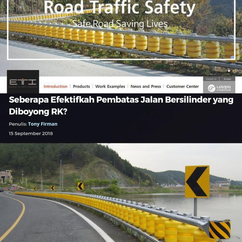 Seberapa Efektifkah Pembatas Jalan Bersilinder yang Diboyong RK?