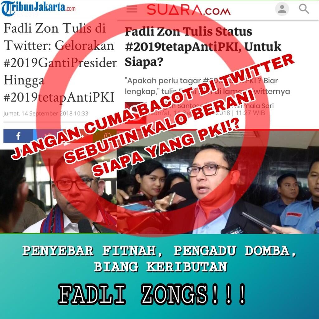 Memasuki Bulan September, Hoax PKI Kembali Disebarkan oleh Fadli Zon