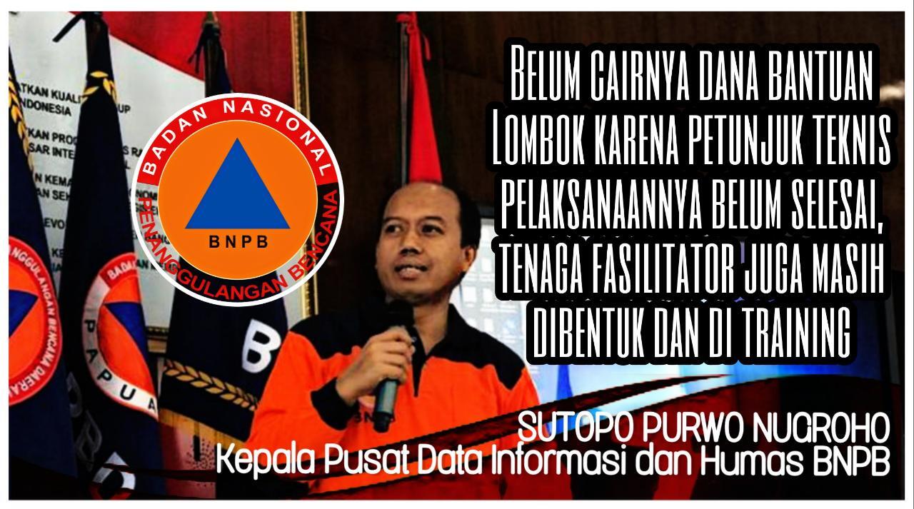 Dana Bantuan untuk Lombok Tidak Ditahan Pemerintahan Jokowi, Berikut Penjelasannya