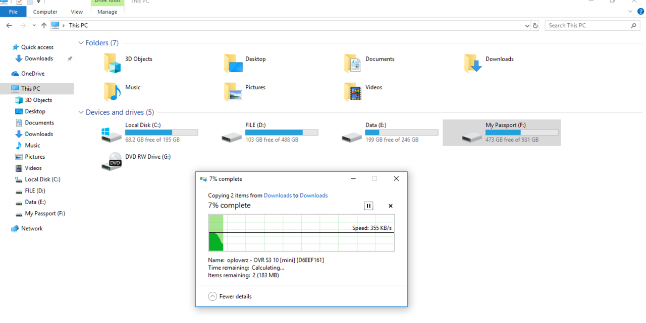 PROBLEM HDD EX