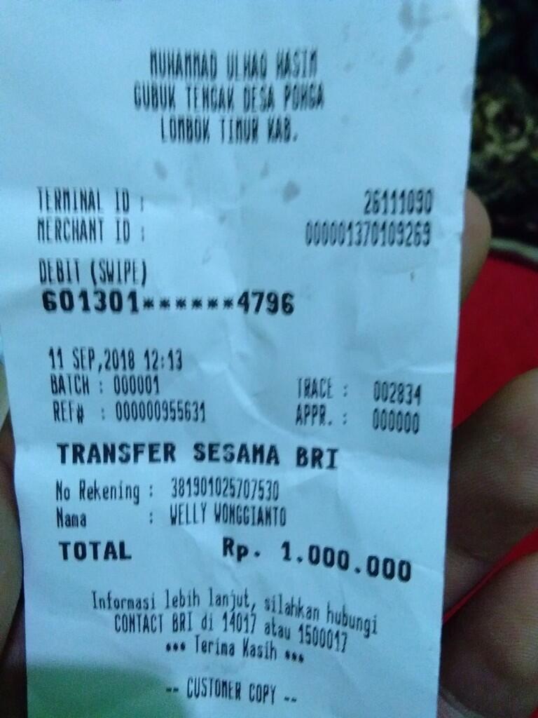 PENIPUAN ONILNE WELLY WONGGIANTO: