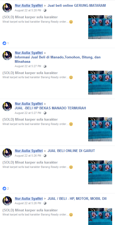 PENIPUAN ONILNE WELLY WONGGIANTO:
