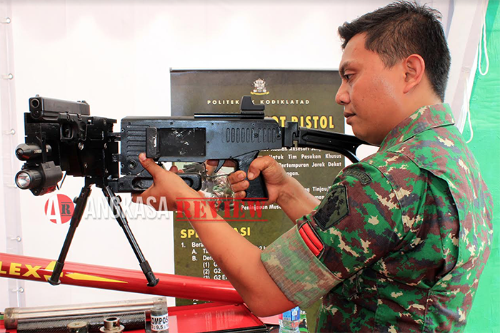Senjata Baru Hasil Riset Dislitbang TNI AD di Pameran Produk Litbang Pertahanan